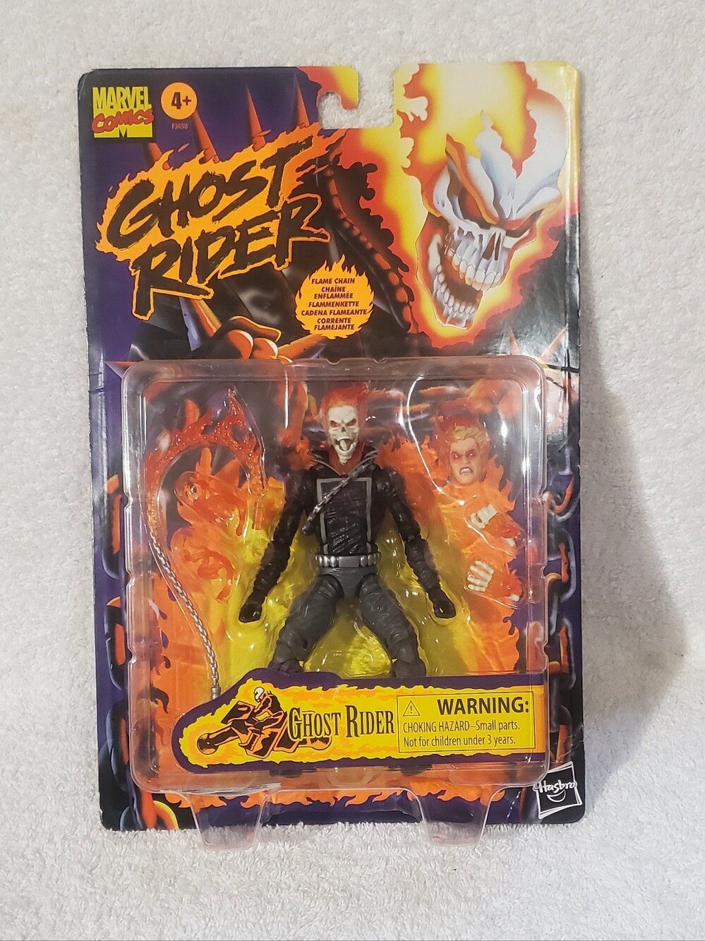 Hasbro Ghost Rider Packaging - Black, Orange, Yellow Artwork